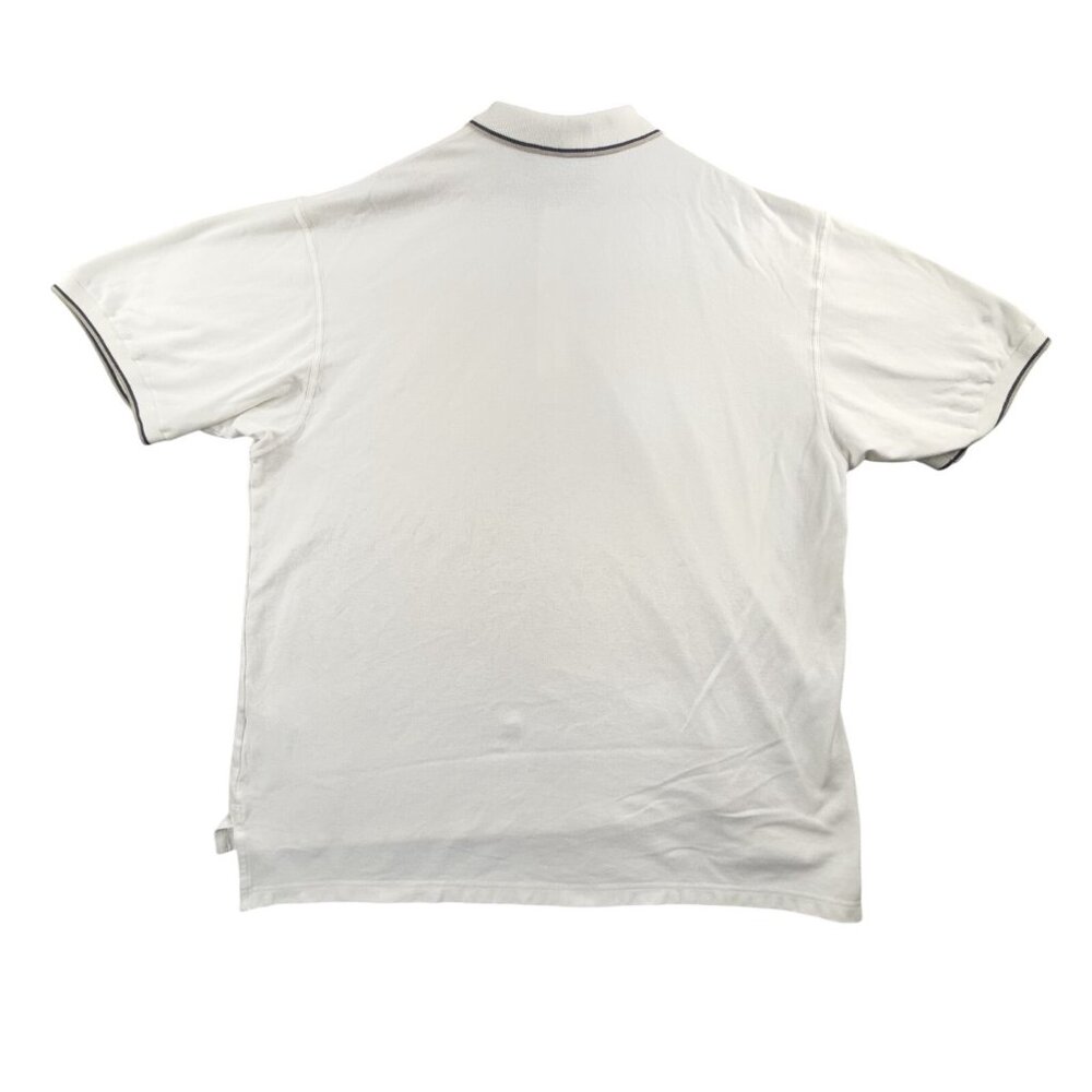 Vintage Nike Polo Shirt Mens XL White Patch Swoosh Tennis Court Golf 90s Y2K - Picture 2 of 15